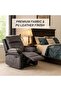 Dark Grey & Black Recliner Chair for Living Room - 6