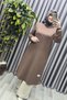 Women's Clothing Plus Size Slit Sleeves Elasticated Sports Solid Color Tunic - 4