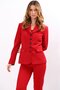 Baby Collar Buttoned Classic Women's Jacket-Red - 1192100