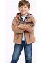 Boy's Gabardine Zipper Pocket Lettered Long Sleeve Shirt, Trousers, T-Shirt, Holiday Four-Piece Set - 2