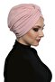 Brocade Banded Powder-Lined Ready-Made Turban Hijab Medical Use Suitable - 5