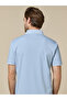 The Sky Ease Light Blue Cotton Polo Comfort Fit - 7