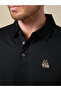Midnight Black Lyocell Blend Polo Comfort Fit - 2