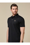 Midnight Black Lyocell Blend Polo Comfort Fit - 4