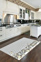 Washable Non-Slip Based Printed Floor Mat Kitchen Carpet - 3
