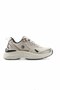 Women's Beige Sneaker - Casual Sports Shoes with Bronze Detail and Thick Sole - 2