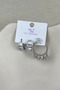 Ysx 3-Piece Combination Earring Set with Zircon Stones, Tarnish-Resistant, Anti-Allergic