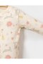 Baby Girl Rabbit Detailed 3-Piece Jumpsuit Set for 0-3 / 3-6 / 6-9 Months L Newborn Jumpsuits - 6