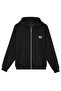 Basic Kapüşonlu Oversize Hırka Fermuarlı Sweatshirt