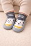 Çarık Socks, Genuine Leather, Baby Kids Booties, Non-Slip Sole