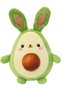 Avocado bunny soft cuddly plush toy, this stuffed animal toy is a 20cm tall teddy bear, by - 2
