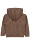 Hair Braided Fleece Inside Hooded Cardigan for 2-5 Years - Beige 3-4 Years - 2