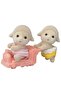 Sheep Twins Playset – Miniature Figurines with Accessories for Creative Play