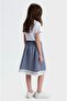 Li̇mi̇ Girl's Soft Flexible Textured T-Shirt Skirt Set - 2