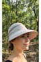 Women's Wide Brim Open Top Zip Visor Sun Hat Brim Beach Hat