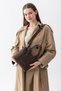 Vera Scarf Detailed Adjustable Strap Large Volume Women's Bitter Brown Shoulder and Crossbody Bag - 8