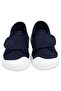 Linen Velcro 18- Shoes - Navy Blue - 8