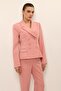 Men's Collared Buttoned Women's Jacket - Powder - 1196100 - 4
