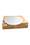 Spa Blue Rain Fixed Rain Shower Head - Stainless Steel with Anti-Clog Silicone Jets, High Pressure - 3