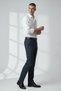 Men's Plaid Lycra Slim Fit Fabric Trousers - 2