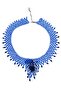 - Hülya 6683 3540 Handmade Crystal Bead Stylish Knitted Necklace Blue - 6