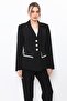 Garnili Men's Collar Model Women's Jacket - Black - 1193100 - 2