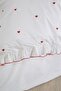 Valentine Love Embroidered 6 Piece Duvet Cover Set Red - 8