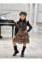 Girl's Dress Leather Jacket Hat - 4