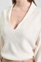 Shawl collar detailed standard knit sweater 1422 - 3