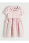 Giyçık Store Den Pink Floral Embroidered Girls' Ruffle Dress