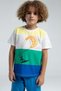 Colorful Boys' Short Sleeve Bermuda Shorts Pajama Set - 2