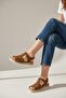 Women's Nubuck Genuine Leather Full Orthopedic Soft Sole Sandals - 2