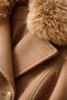 Asalet Series Detachable Fur Double-Breasted Winter Coat - 3