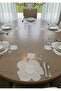 12-Piece Daisy Embroidered Linen American Service Set, Linen Placemat and Linen Serving Tray - 4
