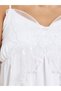 Women White Lace Detail Strappy Slipdress - 3