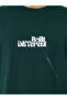 Men Green Graphic Print Oversized T-Shirt - 4