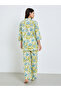 Floral Longline Cotton Shirt and Wide Leg Pyjama Set - 7