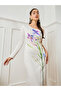 Women White Floral Print A-Line Maxi Dress - 2