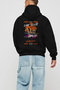 Araba Club Series 37 Back Printed Black Oversize Hooded Sweatshirt Men Women - 3