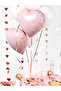 Heart Foil Balloon, 45 cm – Light Pink, Air & Helium Fill - 6