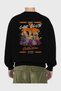 Araba Club Series 5 Back Printed Black Oversize Sweatshirt Men Women Unisex - 2