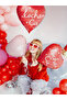 Heart Foil Balloon, 45 cm – Light Pink, Air & Helium Fill - 4