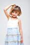 4-8 Years Old Seashell Sugar Girl's 3-Piece Set-Ice Blue - 5