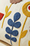 Colorful Flower Garden Patterned Punch Embroidered Rectangular Cushion Cover 35X55 cm - Tasseled Cushion Cover - 6