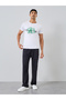 Men White Graphic Print Crew Neck T-Shirt - 2