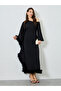Women Black One Shoulder kaftan Maxi Dress
