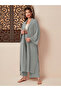 Women Grey Kimono and Wide Leg Trousers Co-Ords - 6