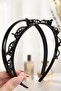 2 Pieces of Black Hair Curlers and Black Crown - 4
