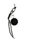 Colorful Stone Flower Figured Bag Charm and Keychain – Bag Charm with Black Rope Strap - 2