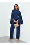 Women Slit Sleeve Waist-Cinched Top and Pants Co-Ords - 2